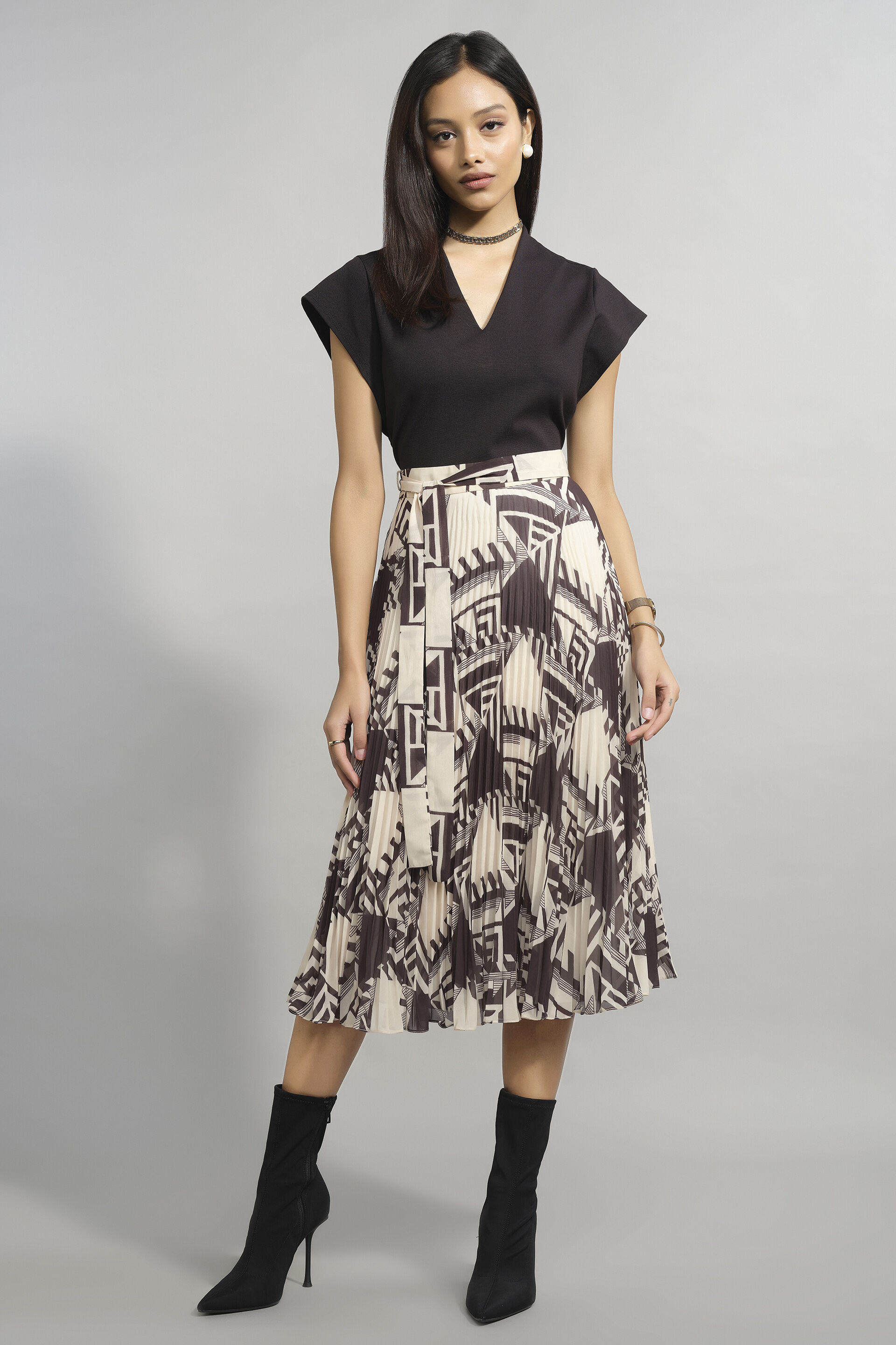 Light & Shadow Dress, Black, image 2